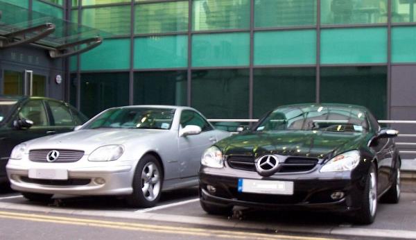 Handover on purchase of SLK350 at Mercedes-Benz Mayfair