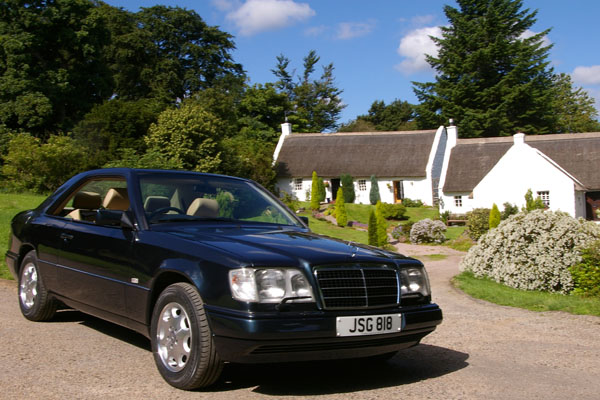 MB E320 Coupe - new wings, windscreen and full respray July 2009