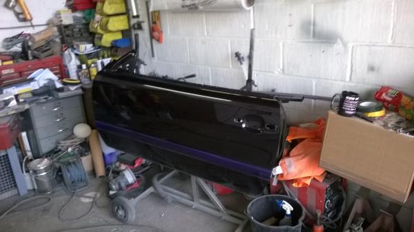 N/S door painted