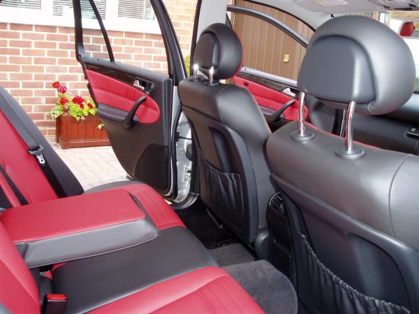 Rear of seats also Nappa