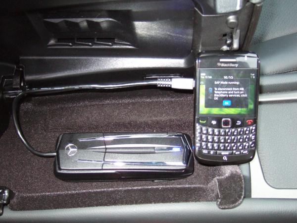 SAPv3 connected via Bluetooth to BB Bold 9780