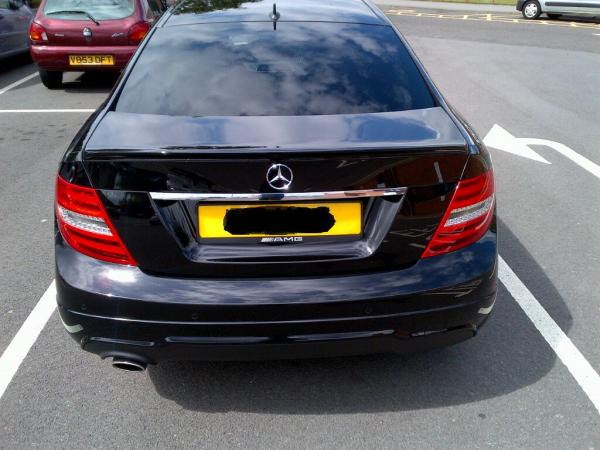 subtle detail - added amg license plate holder