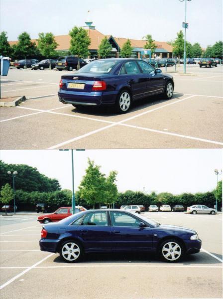 This is what I drove 10 years ago -

Audi S4 (B5 Model)
Azure Blue
Platinum Leather
BOSE Sound

And no shite alu-bling window trim... :-)